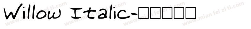 Willow Italic字体转换